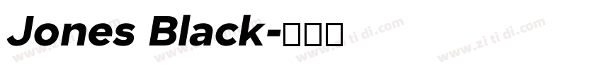 Jones Black字体转换